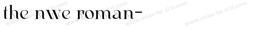 the nwe roman字体转换